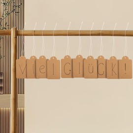 Pack of 200 Cloud Design Leather Paper Price Labels Premium Paper with Strong Rope 7 x 4 cm for Goods Shelves