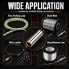 Fishing Crimp Sleeves 300pcs Silver 7 Sizes Leader Wire Crimp