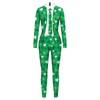 LouVasabuce Women Men St Patricks Day Bodycon Jumpsuit Long Sleeve