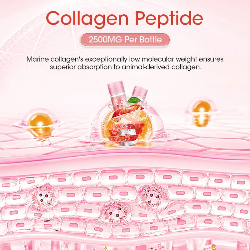 Alliwise Collagen Drink Marine Collagen Peptides Liquid Collagen Shot Collagen