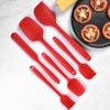 6PCS Set Silicone Spatula Cream Butter Scraper Brush Spoon Kitchen