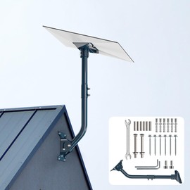 IZLTUV-Gen 3 Mount for Starlink, Heave Duty Adjustable 2-Way Roof Mounting Kit Compatible with V3 Starlink Standard Dish, Include Gen 3 Pipe Adapter