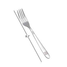 Callyne 12-Piece Dinner Forks, Stainless Steel Kitchen Table Fork, F