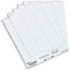 Rexel Printable Inserts for Rexel Suspension File Crystal Tabs, White,
