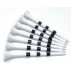NorthPointe 3 ¼” Plastic Golf Tees – White with Black