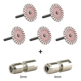 3MM & 6MM (1/8" & 1/4") Angle Grinder to Straight Grinder Adapter - 5/8-11 Thread Converter for DeWalt/Makita - Accessories for Rotary Bits:_3MM