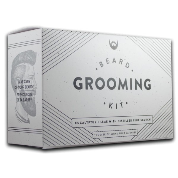 Always Bearded Lifestyle Beard Grooming Kit (5 Pieces), Bergamont, Ylang, and Cedarwood