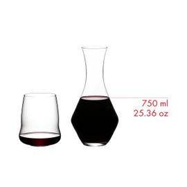 RIEDEL SL Stemless Wings Set 4 Glasses with Decanter