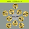 TIRYTU Titanium Flange Nut M8x1.25, Gold