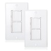 Maxxima AC Combination Switch - Double On/Off Paddle Rocker Light