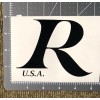 Rogers “R USA” Rogers Drum Head Logo Decal Black High