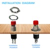 20pcs Red SPST momentary Miniature Push-Button switches (Normally Open Type)