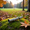 Dwang 2 Pcs Stainless Steel Pets Whistle Adjustable Pet Training