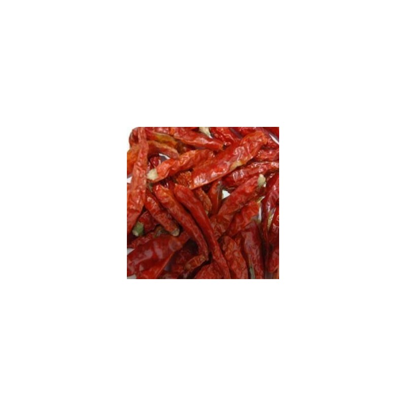 Indus Organics Cayenne Pepper Whole (40,000 SHU), 3 Oz Bag