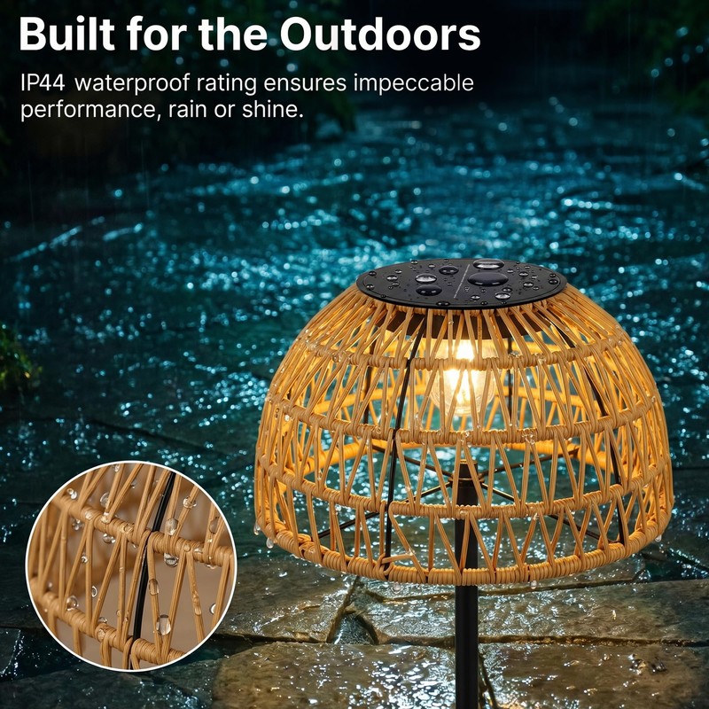 Pipigaty Solar Floor Lamp, 54'' Outdoor Floor Lamps for Patio