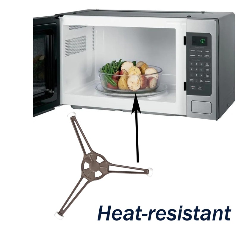 Microwave Turntable Support Rotating Ring Roller Dia 14mm Glass Plate