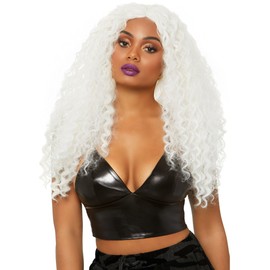 LEG AVENUE A28582 Women's Wig, White, One Size