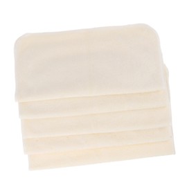 Kisangel 5pcs Bamboo Fiber Saliva Towels Reusable Washable Face Wipes for Boy Girl and Soft Gentle Multi Use Towel for Feeding Burping and Cleaning