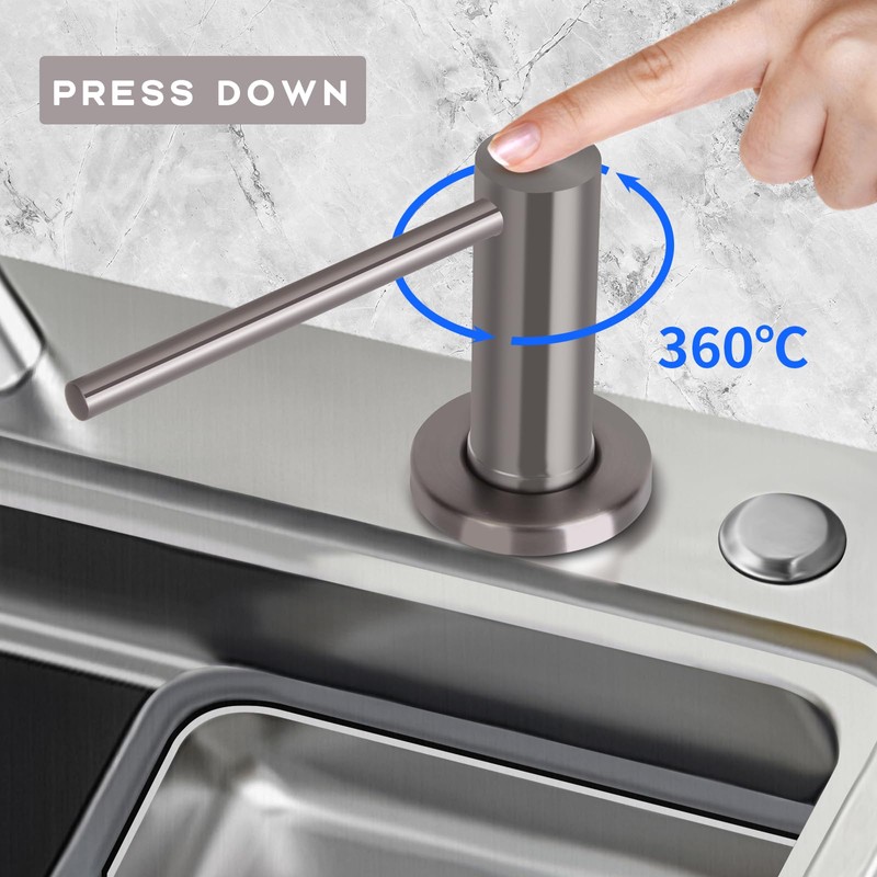 Dish Soap Dispenser Kitchen Sink, Long Spout Kitchen Sink Soap