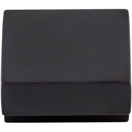 Top Knobs M1165 Nouveau III Collection 5/8" Square Knob, Flat Black