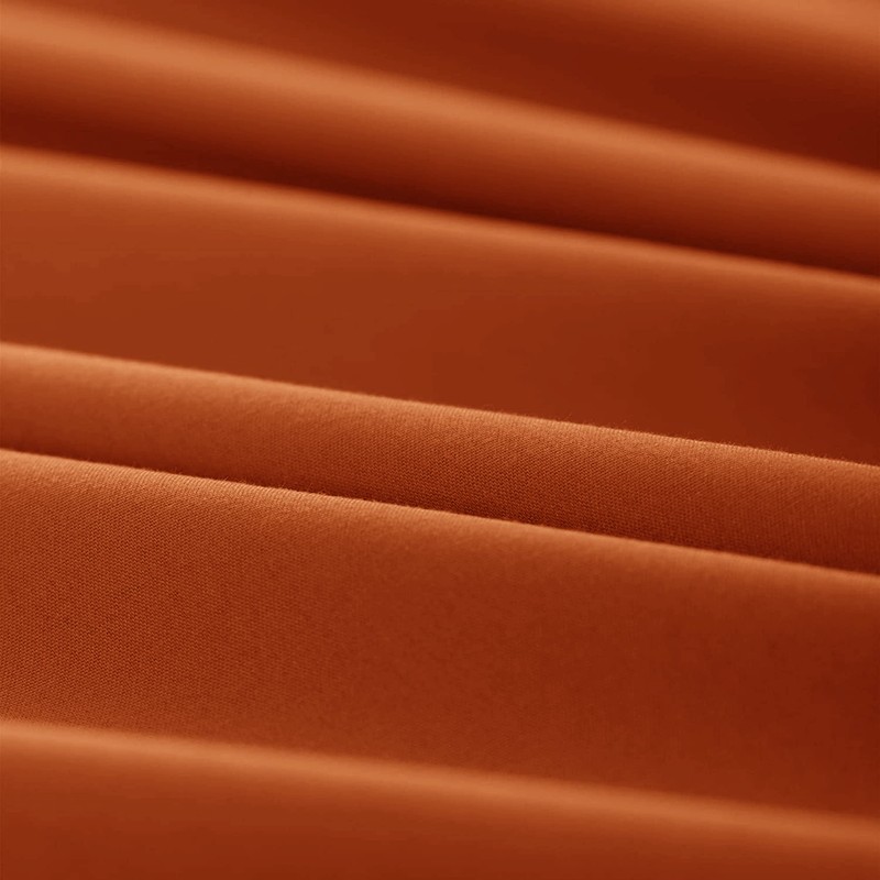 Hafaa Pillowcases 2 Pack Brushed Microfiber Rust Pillow Cases with