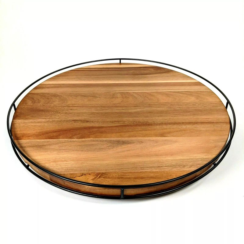 Hearth and Hand Magnolia - 18-inch Acacia Wood Lazy Susan