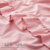 Horbaunal 2 Pack Pink Ruffle Pillowcases Queen Size, 20" x