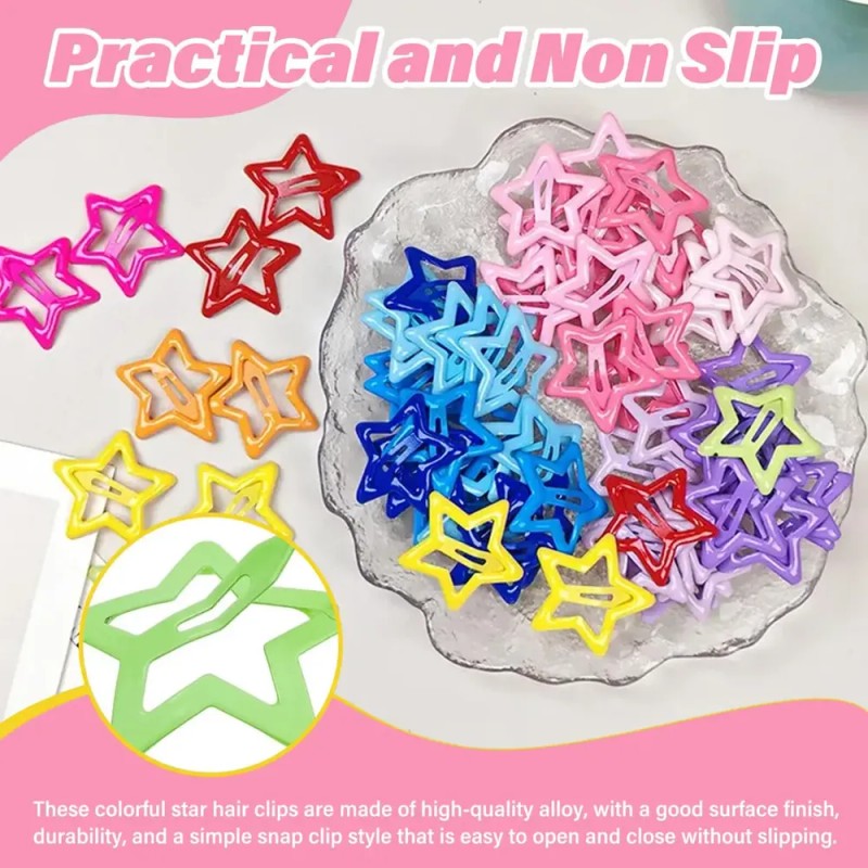 Broches En Forma De Estrella Para Cabello Paquete Con 50