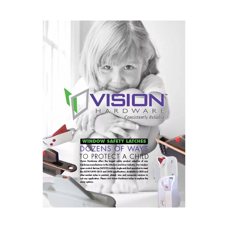 VISION INDUSTRIES 1 PC of Auto-Reset Child Safety Fall Prevention