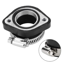 Qiilu 28mm Carburetor Gasket Motorcycle Rubber Carburetor Adapter for VM24