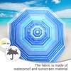 LOTTAFUN 6.5ft Beach Umbrella - Heavy Duty Wind Resistant UV