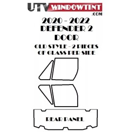 Can-Am 2020-2022 OLD STYLE Can-Am Defender Pre Cut Professional Window Tint -Carbon 35%