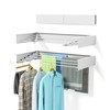 ZMBESUP Laundry Drying Rack Collapsible, Wall Mounted, Clothes Drying Rack,