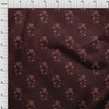 oneOone Velvet Maroon Fabric Dotted Floral Quilting Supplies Print Sewing