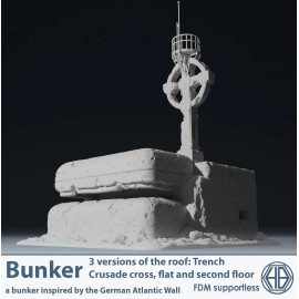 Trench Crusade Terrain - Bunker - Cross Version
