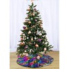 Christmas Tree Skirt 24 Inches Rainbow to Silver Reversible Sequin
