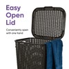 Plastic Laundry Hamper with Lid 3 Pack Laundry Hamper Basket,