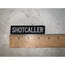 CUSTOM MADE Embroidered Shotcaller Patch Iron On or Sew On