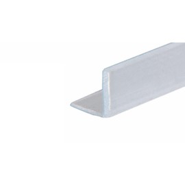 CRL Translucent Vinyl Edge L Seal with Pre-Applied Tape for 5/16" Maximum Gap - 95 in Long