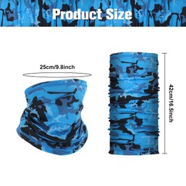 Breathable Neck Gaiter Face Scarf Mask for Men Women Hiking, Cycling, Sports, Fishing, Sun UV Protection Bandana