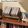 Aofure Premium Desktop Bookshelf, Bamboo Desk Bookshelf, Retro Brown Book