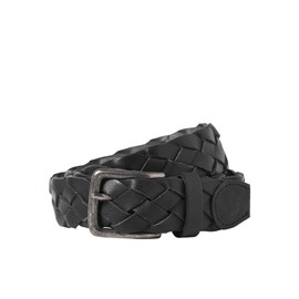 JACK & JONES Men's Jaccary Leather Belt, black