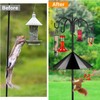 FEED GARDEN 4-Hook Squirrel-Proof Bird Feeder Pole - 92" Heavy-Duty