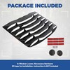 HECASA Rear Windshield Louvers Sun Shade Cover Window Compatible with