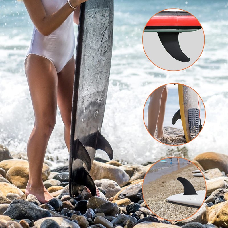 WOUMON Universal SUP Fin,Paddle Board Fins,Surfboard Fins for Longboards,Canoe