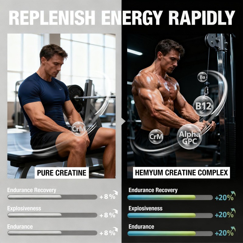 SUOOCH Creatine Gummies for Men & Women, 120 Count Raspberry