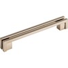 Top Knobs TK56BSN Sanctuary Collection 5" Flat Rail Pull, Brushed