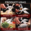 Kitchen Shears,Multifunctional Heavy-Duty Kitchen Shears,Japanese High-Carbon Steel Culinary Shears for