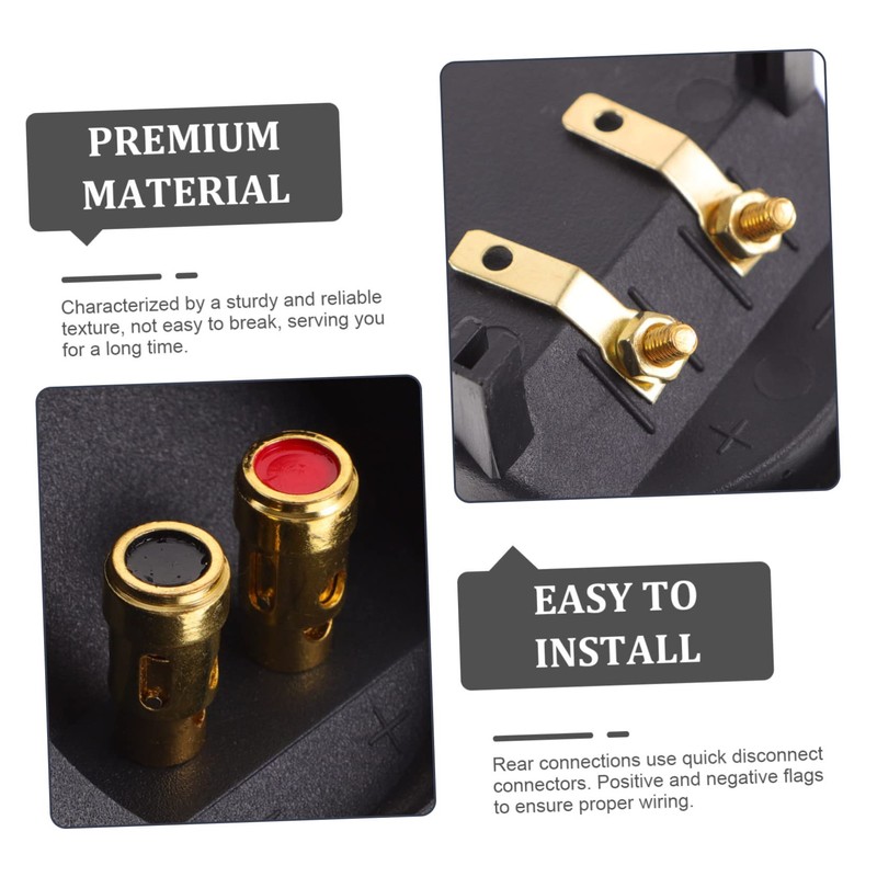 LABRIMP 2pcs Speaker Terminal Cup Connector Push Spring Binding Post