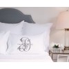 Di Lewis Pillowcase - Vintage French Monogram Letter F Pillow